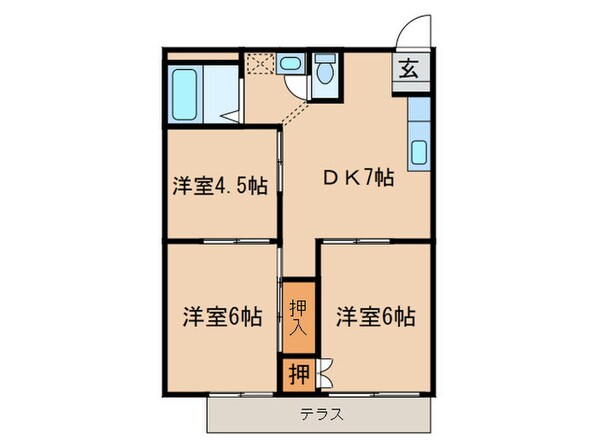 シティハイムよしむらの物件間取画像